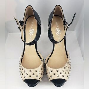 Rock and Republic ankle strap pumps